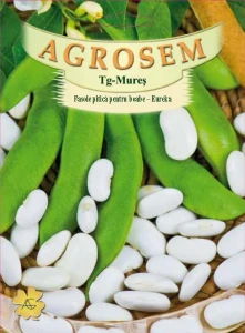 Eureka 80g - Seminte fasole pitica cu bob alb, Agrosem